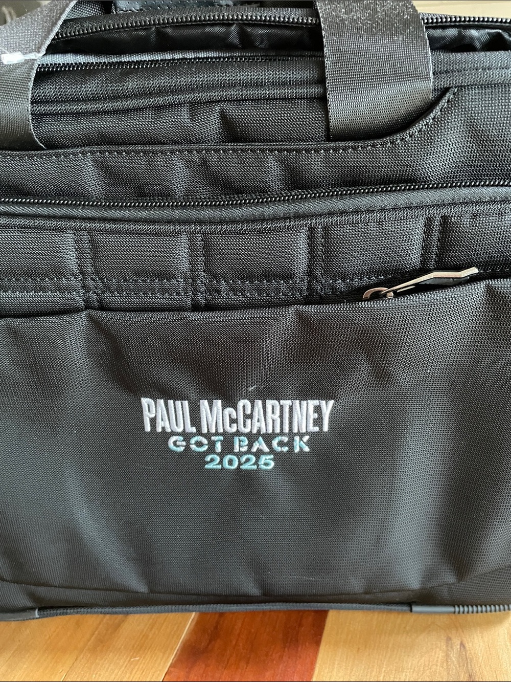 OGIO Black Laptop Brief with Embroidered Text